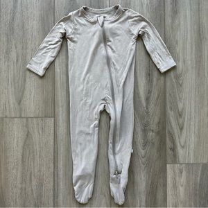 Kyte Baby Zippered Footie in Khaki